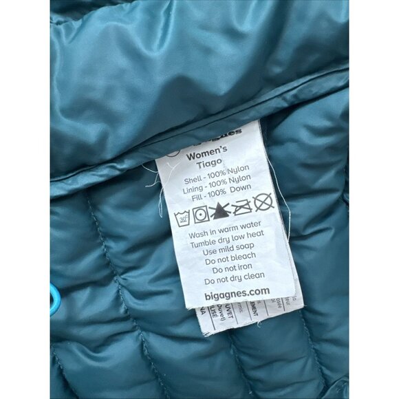 Big Agnes Tiago Sweater Jacket Down Package Women's Green Size Small - Picture 7 of 10